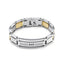 Customizable diamond-encrusted titanium steel bracelet